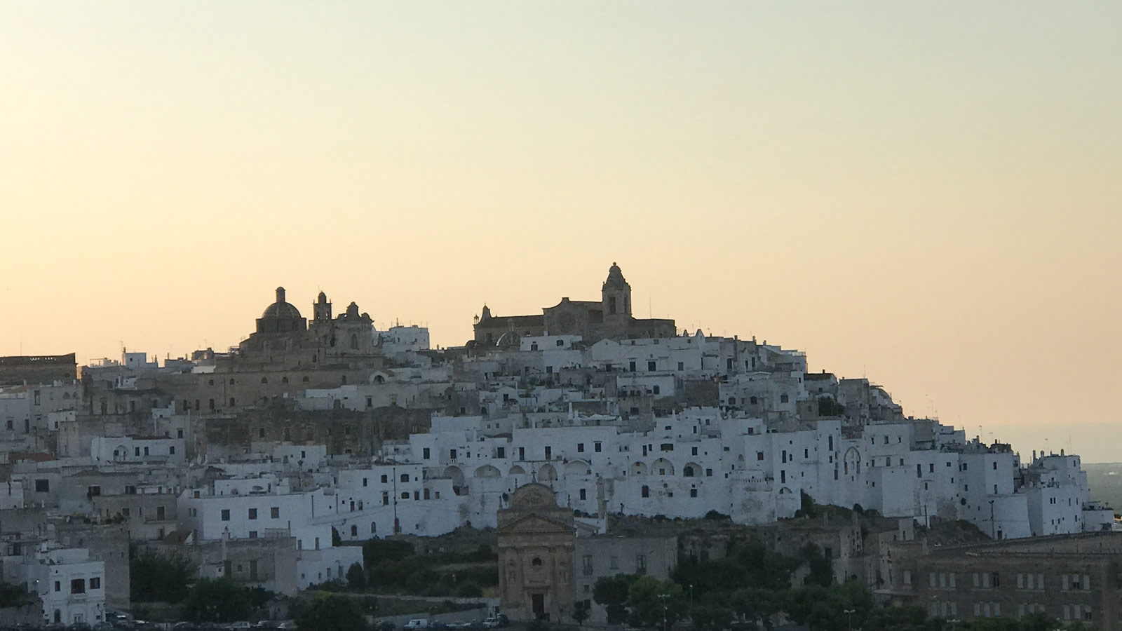 The atmospheric hilltop town of Ostuni in Puglia, Italy